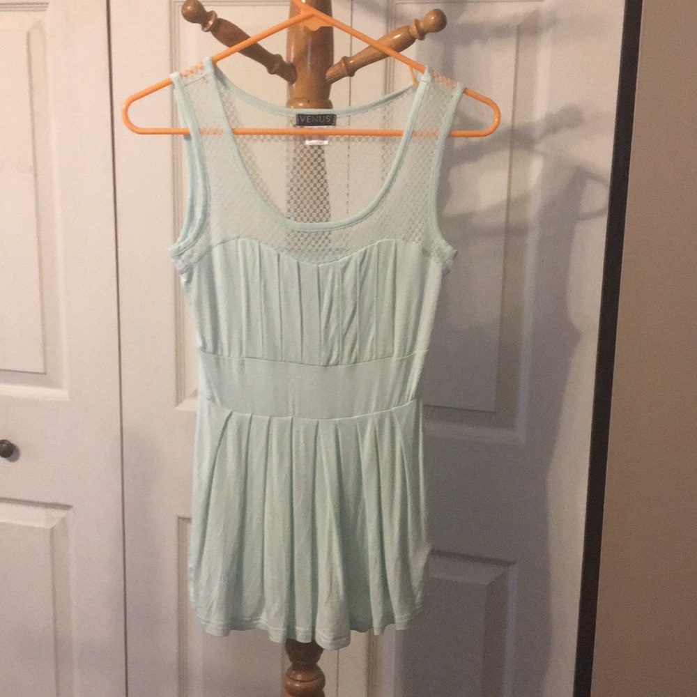Aqua sleeveless top